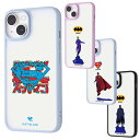 iPhone14 iPhone13 ケース バットマン ジョーカー スーパーマン 半透明 後ろ姿 ロゴ キャラクター グッズ スマホ マット ハイブリッド SHEER IJ-WP36BS4W
