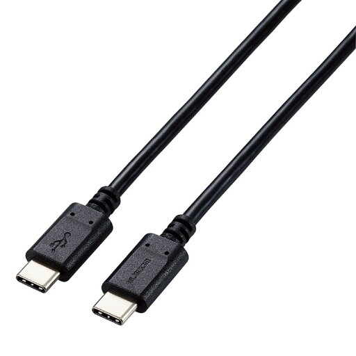 エレコム Type-Cケーブル USB-C → USB-C 充電 データ転送用 PD対応 最大100W 5A USB2.0 コンパクトコネクタ 2m ブラック ELECOM エレコム Type-Cケーブル USB-C → USB-C 充電 データ転送用 PD対応 最大100W 5A USB2.0 コンパクトコネクタ 2m ブラック ELECOM