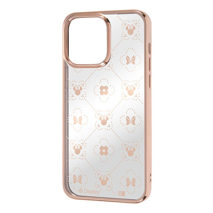 iPhone 14 Pro Max スマホ ケース カバー ディズニー ミニーマウス 総柄 メタリッ ...