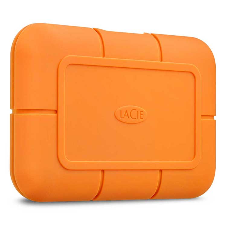 エレコム LaCie Rugged SSD 外付け 4TB USB3.2 USB Type-C×1 耐衝撃 IP67規格対応 防塵 防水 5年保証 【 Windows Mac iPad 】対応