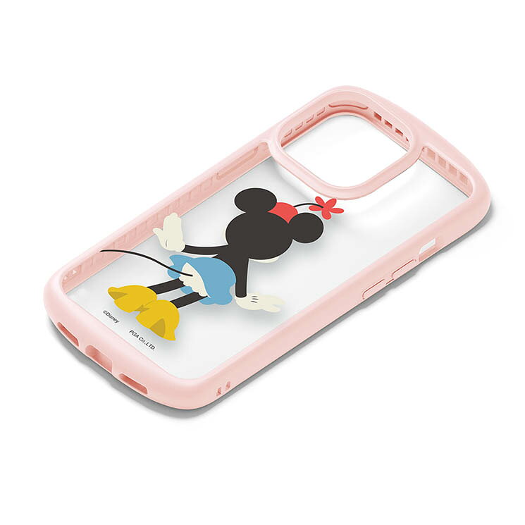乐天商城 - iPhone 14 Pro クリア ケース ディズニー ミニー マウス カバー スマホケース おしゃれ かわいい 背面 透明 ピンク 後ろ姿 アイフォン アイホン プロ 耐衝撃 頑丈 MagSafe対応 PG-DPT22Q02MNE