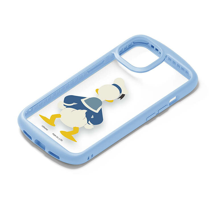 乐天商城 - iPhone 14 Plus クリア ケース ディズニー ドナルド ダック カバー スマホケース おしゃれ かわいい 背面 透明 ブルー 水色 後ろ姿 アイフォン アイホン プラス 耐衝撃 頑丈 MagSafe対応 PG-DPT22R03DND