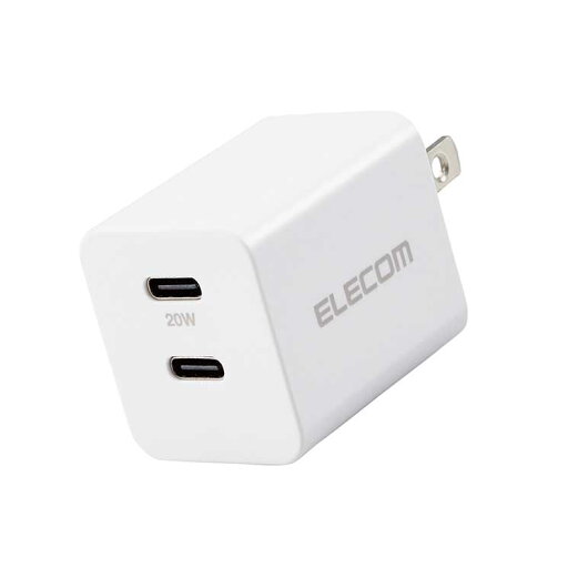 エレコム USB Type-C 充電器 PD 対応 最大出力20W タイプC ×2 【 iPhone iPad Air Galaxy Xperia AQUOS OPPO Android 各種 他対応 】 スイングプラグ 小型 軽量 ホワイト ELECOM エレコム USB Type-C 充電器 PD 対応 最大出力20W タイプC ×2 【 iPhone iPad Air Galaxy Xperia AQUOS OPPO Android 各種 他対応 】 スイングプラグ 小型 軽量 ホワイト ELECOM