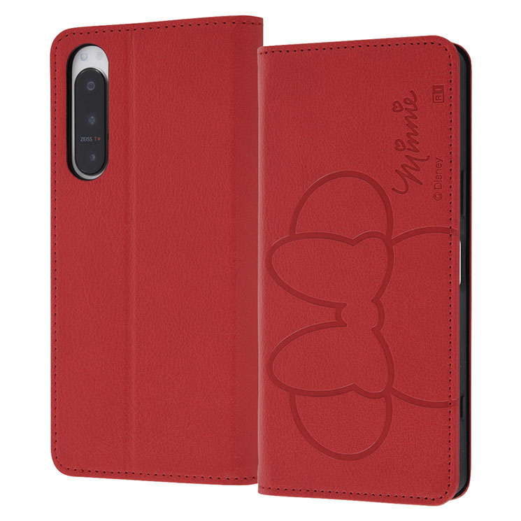 乐天商城 - Xperia 5 IV 手帳型 スマホ ケース カバー 『 ディズニー 』 ミニーマウス Disney キャラクター グッズ 傷に強い 耐衝撃 頑丈 丈夫 強い カード 収納 ポケット ストラップホール 付 スタンド 機能