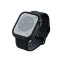エレコム アップルウォッチ カバー Apple Watch Series 8 / 7 45mm フルカバー セラミックコート ゴリラガラス 全面保護 液晶 側面...