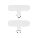 スマホ ショルダー 用パーツ スマートフォン STRAP SHEET 挟み込みシート 2枚セット ホワイト (ショルダーベルト ストラップは付属しません)