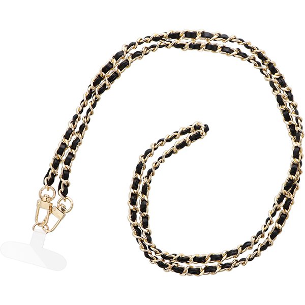 対応機種 スマートフォン(汎用) 種類 ストラップ 特徴 端末やケースを選ばず装着できる多機能ショルダーストラップ/付属の挟み込みシートで、ケースにストラップホールが無くても装着可能/首や肩の負担になりにくい軽量チェーンを使用/レザーを編み...