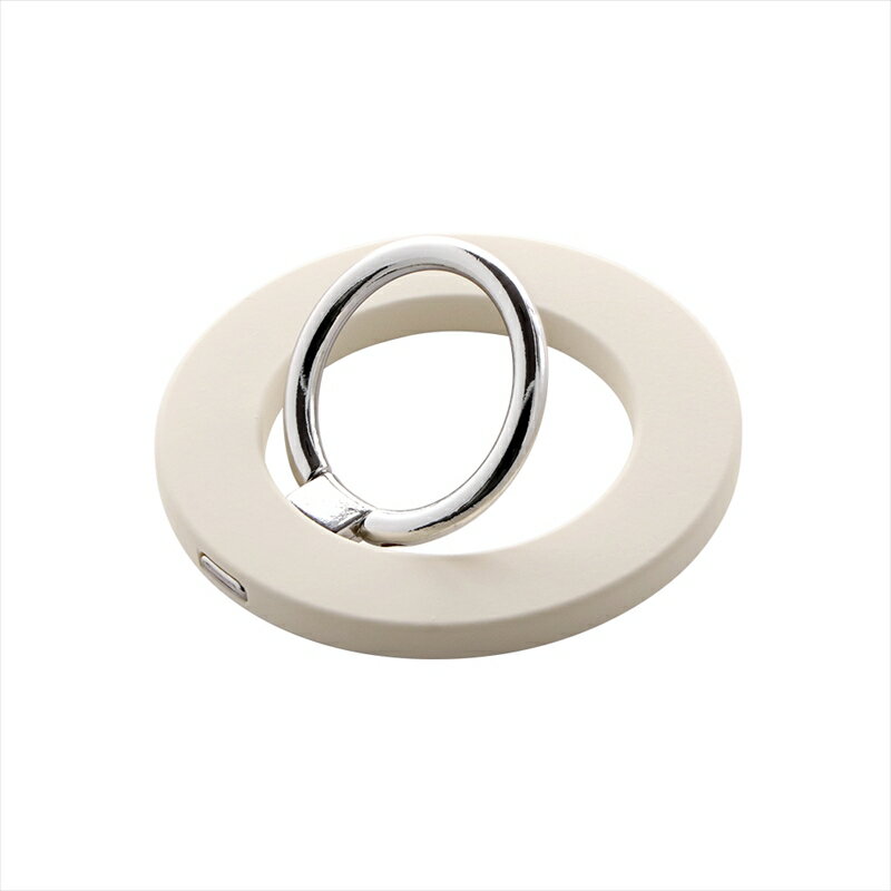 スマホリング マグネット スマートフォンリング マグネット式 磁石 リング Magsafe ホワイト 白 Grip Ring pitari