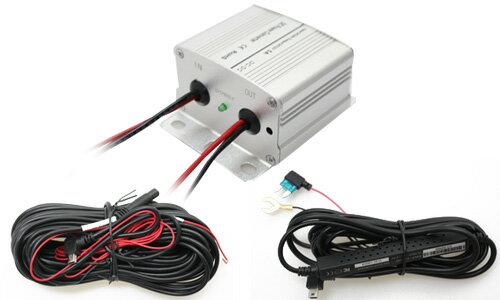 ドライブレコーダー「DMDR-22」用カメラケーブル(15m)+DCDCコンバーター+ACC電源「DREX-03」[DreamMaker]