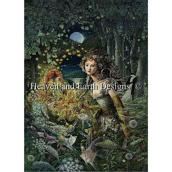 クロスステッチ刺繍図案 Heaven And Earth Designs(HAED) - Kinuko Y Craft - Wildwood Dancing
