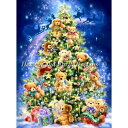 クロスステッチ キット[HAED]Mini Teddy Bear Tree 25ct - Heaven And Earth Designs上級者 全面刺し クリスマス