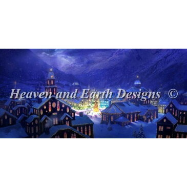 クロスステッチキット25ctルガナChristmas Town - HAED(Heaven And Earth Designs)
