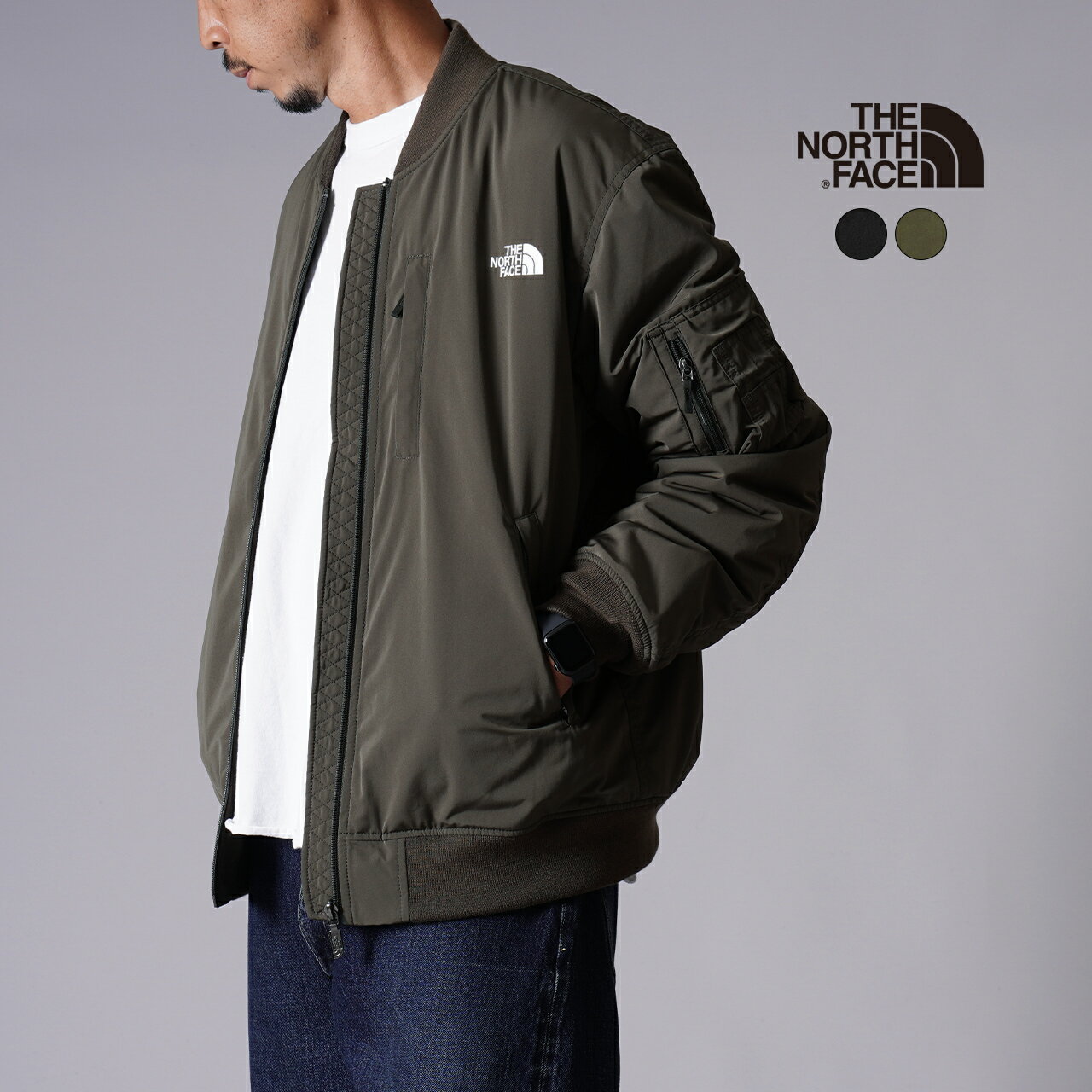 【ポイント10倍】ノースフェイス THE NORTH FACE インサレーション ボンバー ジャケット Insulation Bomber Jacket ブラック グリーン メンズ レディース NY82334【送料無料】 xp10