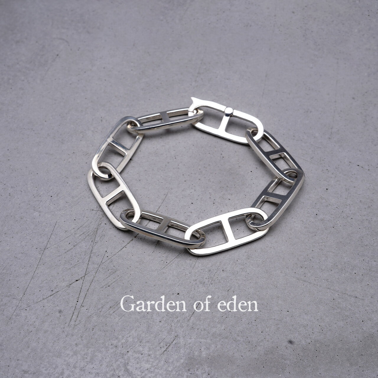 楽天Crouka LR／クローカ エルアールガーデンオブエデン Garden of Eden アンカー チェーン ブレスレット ANCHOR CHAIN BRACELET（MEDIUM） シルバー925 アクセサリー メンズ レディース 22AW007 【送料無料】