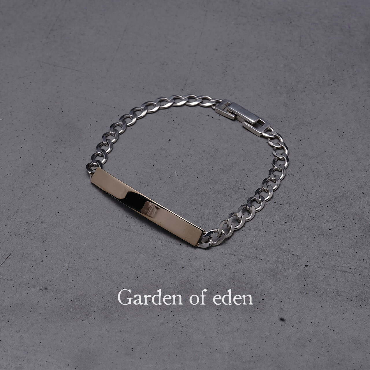 ガーデンオブエデン Garden of Eden ブレスレット ID BRACELET M 9K ゴールド シルバー925 アクセサリー レディース メンズ 22AW023G 1213 ギフト xp10