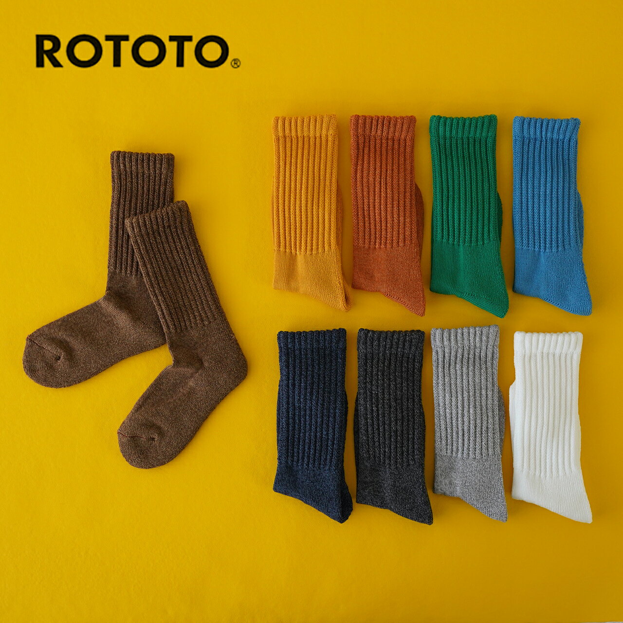 ロトト ROTOTO ルーズ パイル クルー ソックス LOOS PILE CREW SOCKS 靴下 メンズ レディース R13340123