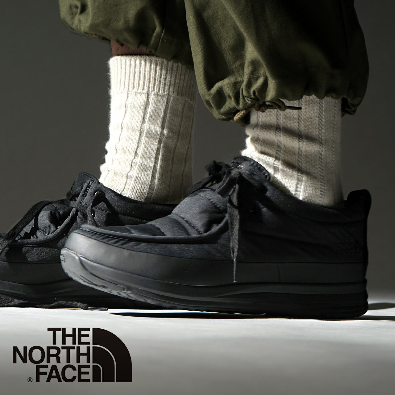 【クーポン10%OFF】ノースフェイス THE NORTH FACE ヌプシ オンボード ウォータープルーフ モカシン Nuptse Onboard WP Mocassin シューズ スニーカー ブラック 黒 メンズ レディース NF52372【送料無料】1024 xp10のサムネイル