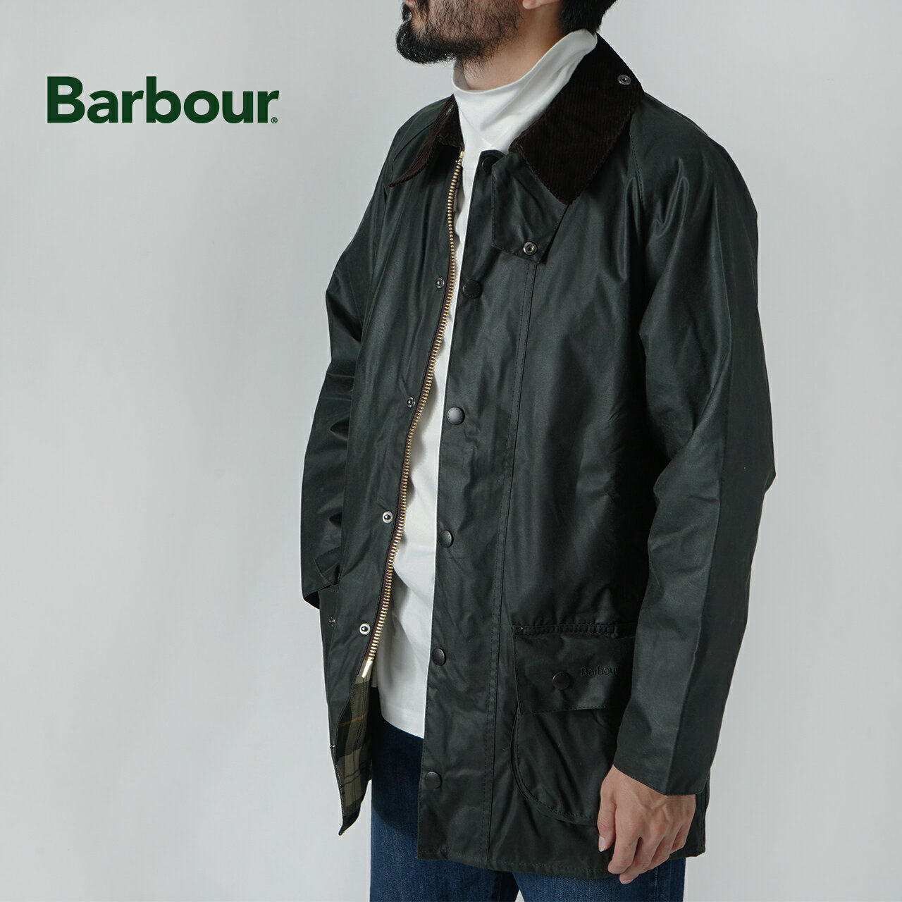 楽天Crouka LR／クローカ エルアールバブアー Barbour ビューフォート ワックス ジャケット BEAUFORT WAX JACKET グリーン メンズ レディース MWX0017【送料無料】