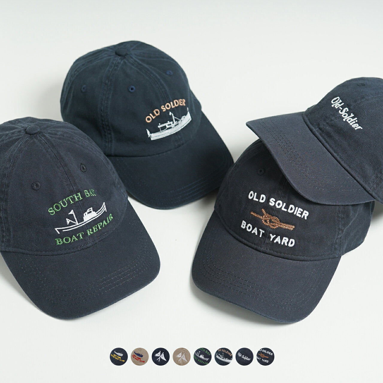 オールドソルジャー OLD SOLDIER 刺繍 ロゴ キャップ CAPS 帽子 メンズ レディース 【送料無料】0611のサムネイル