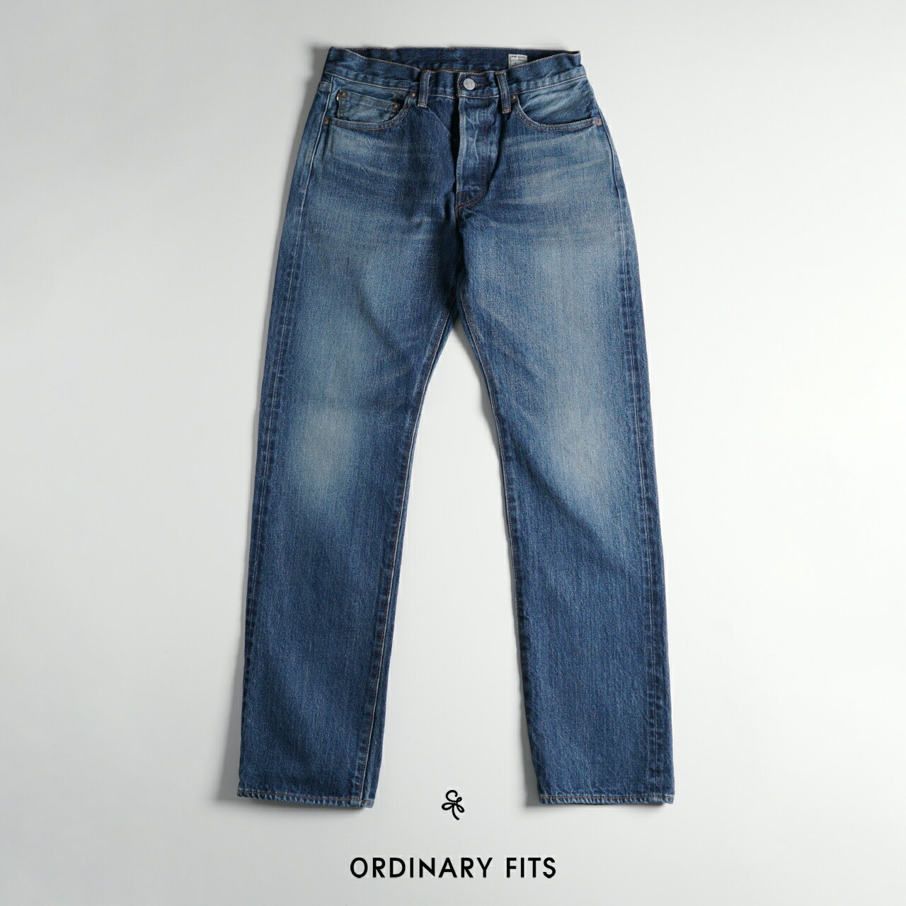 オーディナリーフィッツ ORDINARY FITS オリジナル ストレート 5ポケット デニムパンツ ユーズド ORIGINAL STRAIGHT 5PK DENIM USED ジーンズ メンズ レディース OFC-P001 【送料無料】0218 xp10