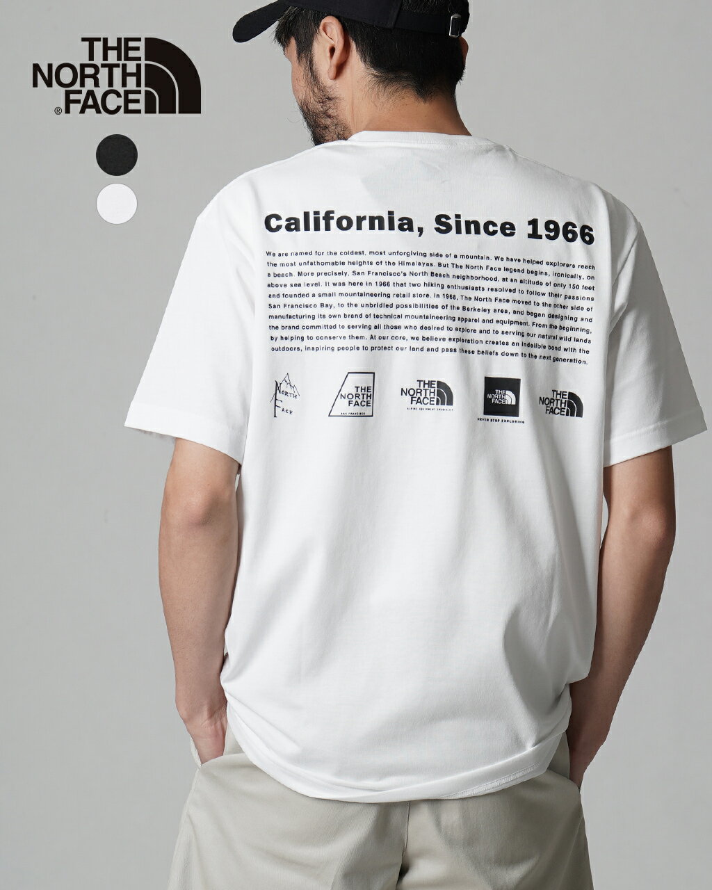 ノースフェイス THE NORTH FACE ショートスリーブ ヒストリカル ロゴ ティー S/S Historical Logo Tee Tシャツ ホワイト ブラック 白 黒 メンズ レディース NT32407 【送料無料】0512 xp10