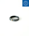 \GW限定!ポイント10倍/ポータークラシック PORTER CLASSIC ブラック シルバー リング BLACK SILVER RING W/GOLD MI...