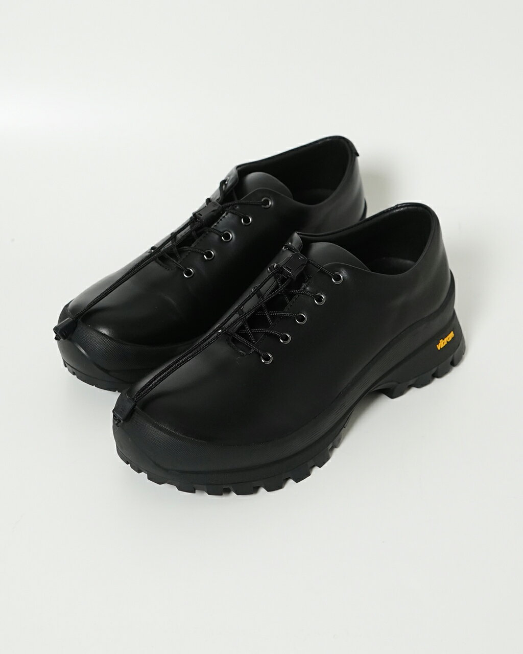 モールシューズ molle shoes レザーシューズ メンズ レディース Q/L OXFORD クイックシューレース ドレスシューズ 靴 ブラック 黒 MLS210301-18 1109