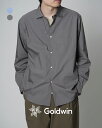 ゴールドウィン GOLDWIN コンフォータブル シャツ Comfortable Shirt ワイドカラー ブルー グレー メンズ GL541380113