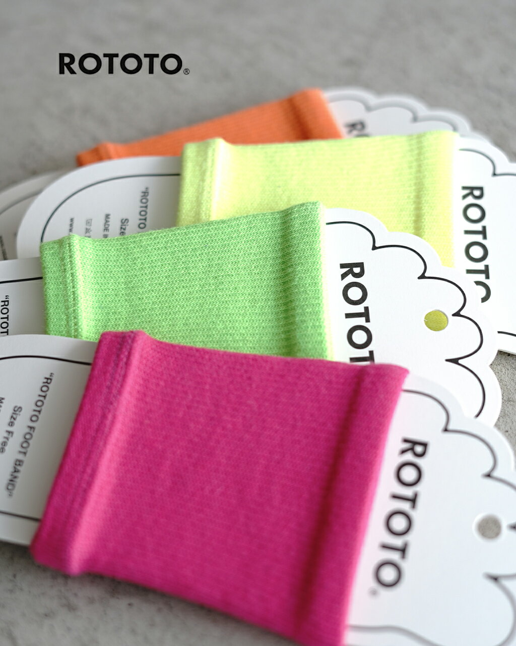 ロトト ROTOTO フットバンド ”ネオン” FOOT BAND ”NEON” 靴下 サンダルソックス メンズ レディース R1414【メール便可】0115 xp10