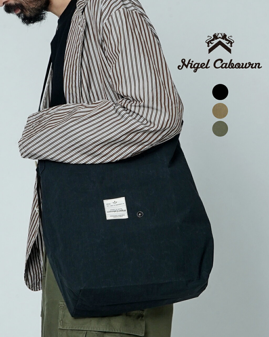 ナイジェル・ケーボン Nigel Cabourn マルチバッグ コットンナイロン ウェザー クロス MULTI BAG C/N WEATHER CLOTH ショルダーバッグ メンズ レディース 804800610040208