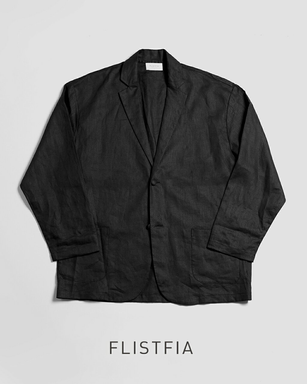 フリストフィア FLISTFIA 【Crouka別注】ルーズフィット ジャケット カーディガン Loose Fit Jacket Cardigan ブラック 黒 メンズ JC22016【送料無料】0306 xp10