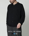 スティルバイハンド STILL BY HAND メランジ ニット ポロ カーディガン Melange knit polo cardigan 羽織り ブラック ネイビー グレー ブルー 黒 紺 灰 青 メンズ KN01241【送料無料】0310 xp10