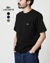 ラコステ ペアTシャツ ラコステ LACOSTE ポケットTシャツ 鹿の子 半袖 カットソー ブラック ネイビー カーキ ホワイト メンズ レディース TH4921-99【送料無料】0405