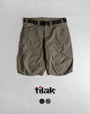 ティラック Tilak ポートニック バイ ティラック Poutnik The Urban Traveler by Tilak クエスト ショーツ Quest Shorts バギー ブラック カーキ 黒 緑 メンズ 24S-603340402