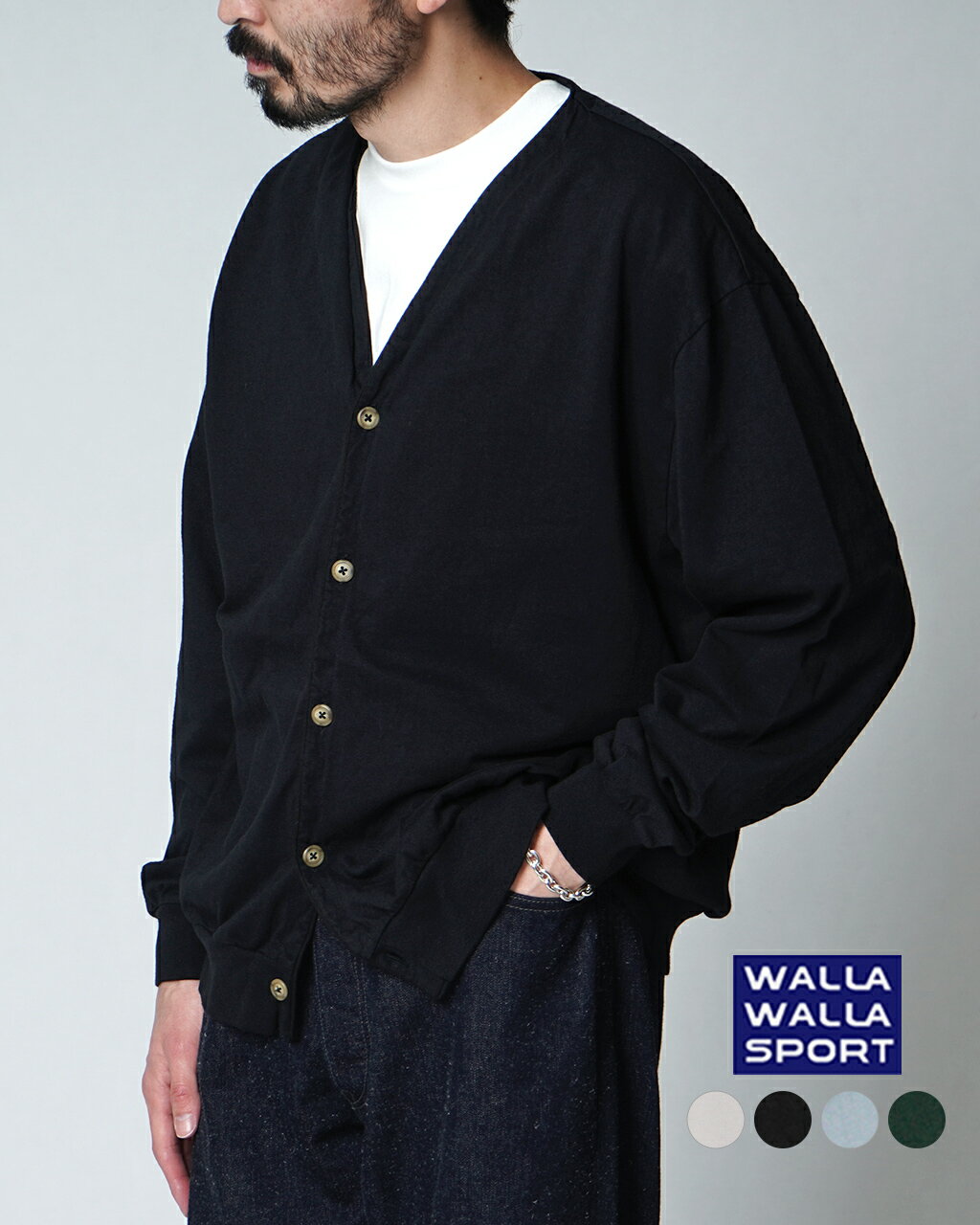 ワラワラスポーツ WALLA WALLA SPORT ルーズ カーディガン LOOSE CARDIGAN レディース メンズ 030199-SR【送料無料】0328