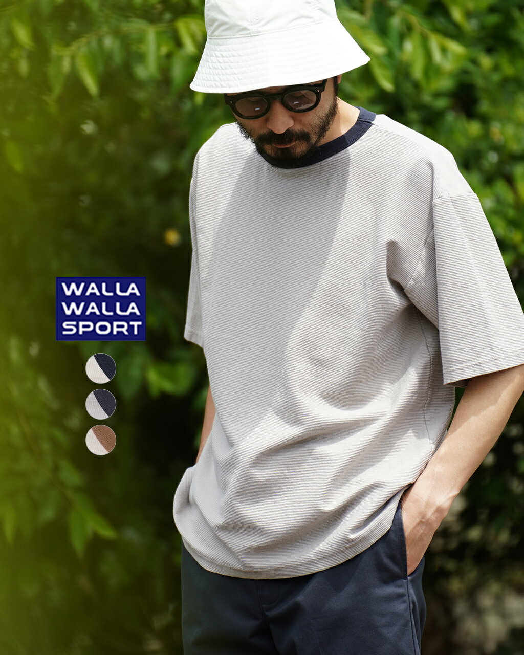 楽天Crouka LR／クローカ エルアールワラワラスポーツ WALLA WALLA SPORT リッジ ルーズ ティー RIDGE LOOSE TEE Tシャツ ホワイト グレー メンズ レディース 040066-SR 【送料無料】0522 xp10