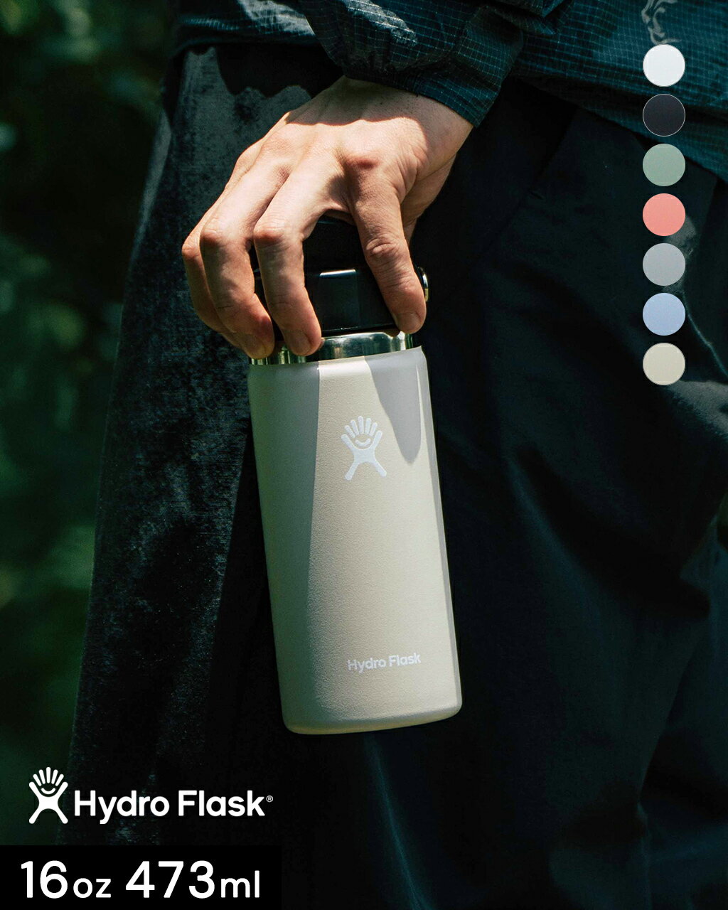 樂天商城 - ハイドロフラスク Hydro Flask ワイドマウス 水筒 473ml HYDRATION 16oz WIDE MOUTH ハイドレーション マイボトル 真空断熱構造 保冷 保温 耐久性 耐錆性 フタ付き アウトドア オフィス ギフト 890015 0703