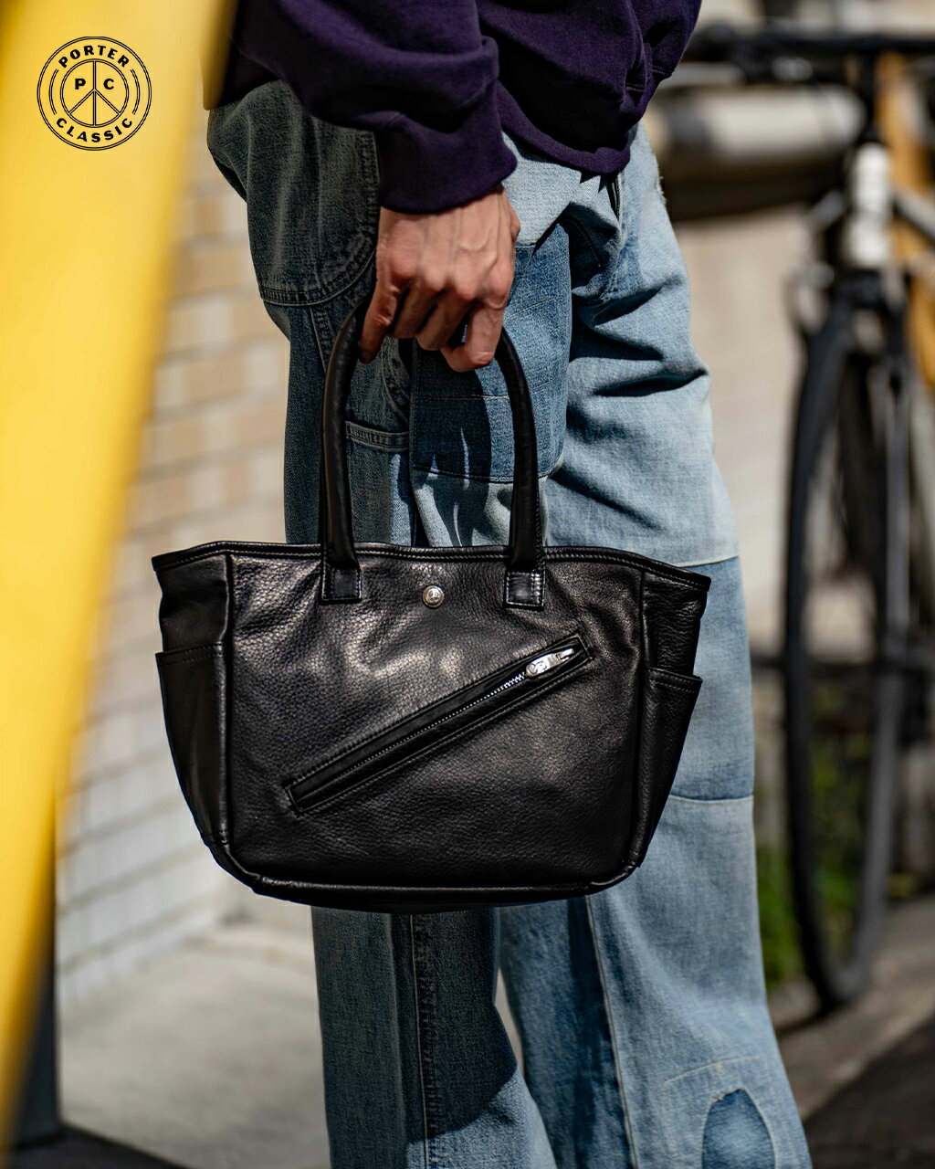 ポータークラシック PORTER CLASSIC PC ライダース レザートートバッグ S メンズ PC RIDERS LEATHER TOTE BAG S PC-017-3696 1010 xp10