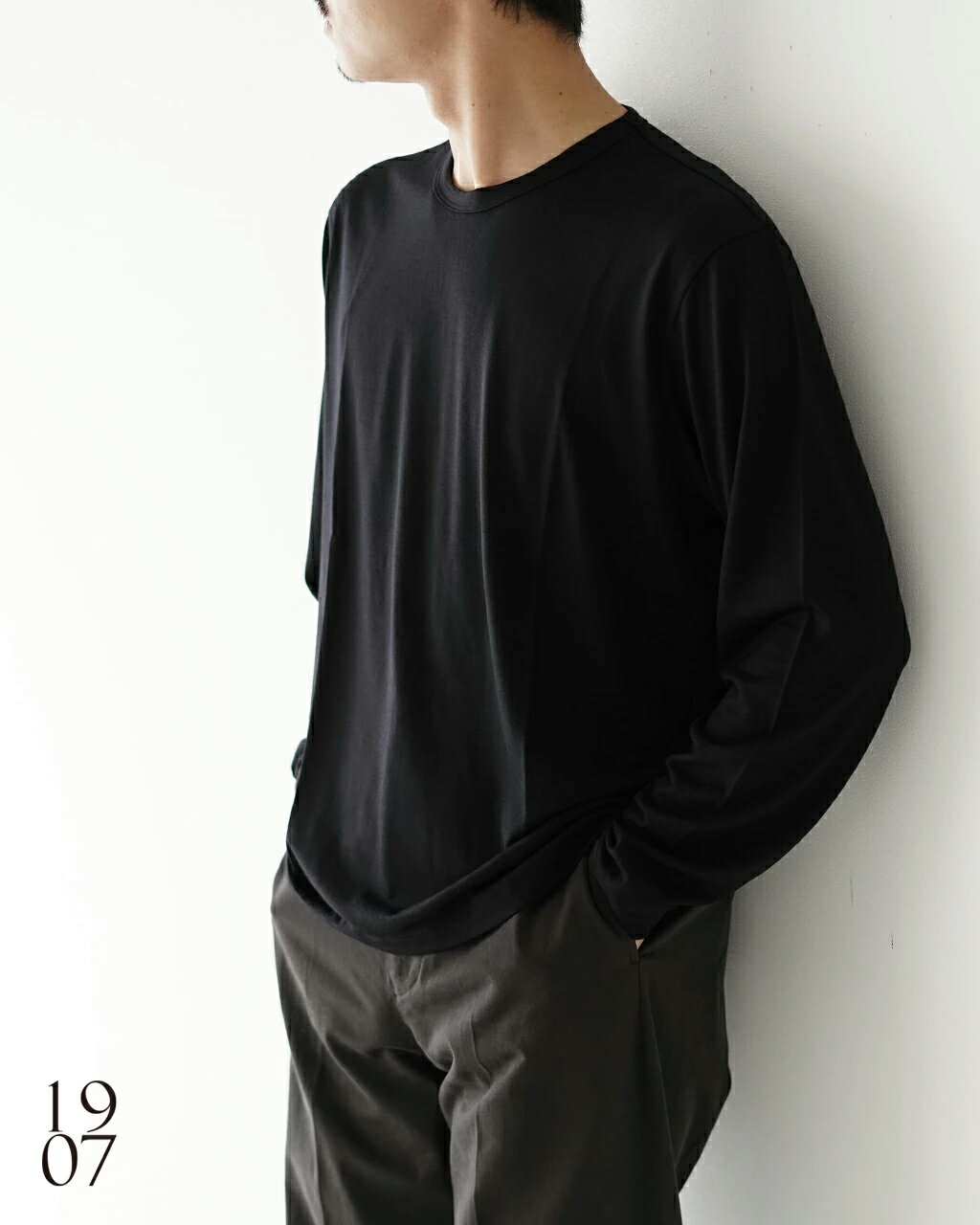樂天商城 - 【週末限定！ポイント10倍】1907 ウール ロング スリーブ Tシャツ wool long sleeve T-shirt ウォッシャブル レディース メンズ カットソー MK22009 1006 point10