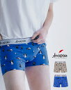 アナパウ anapau デザインプリント ボクサーパンツ サンキューペンギン 前閉じ メンズ 男性下着 アンダーウェア コットン 綿 日本製 高品質 伸縮性 快適 P-2206 0325 xp10