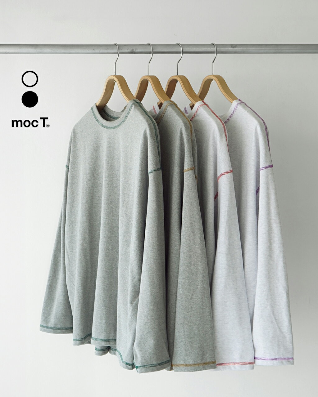 【最大20%OFFクーポン】モクティ mocT プレーティング ジャージー クルーネック ロングスリ
