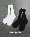 サロモン SALOMON 靴下 エブリデイ クルー ソックス 3パック メンズ レディース EVERYDAY CREW 3-PACK 3足セット ブラック ホワ...