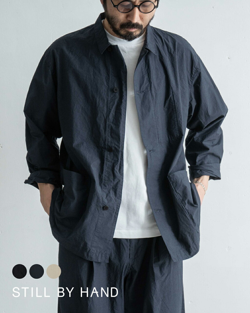 楽天市場】still by hand シャツ(素材(生地・毛糸)綿 楽天市場】still by hand シャツ(素材(生地・毛糸)綿