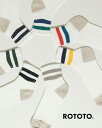ロトト ROTOTO オールドスクール リブ アンクルソックス メンズ レディース O.S. RIBBED ANKLE SOCKS 靴下 コットン リネン ボー...