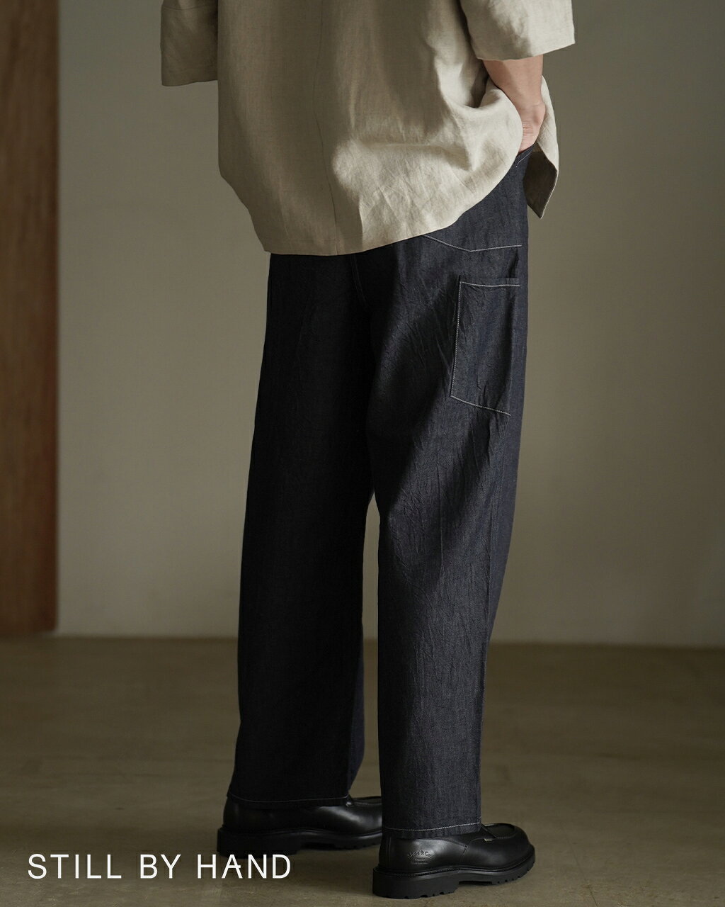 樂天商城 - スティルバイハンド STILL BY HAND デニムパンツ メンズ DN01262 ペインター 軽量 5.5oz ライトオンス 0427【レビュー企画対象】