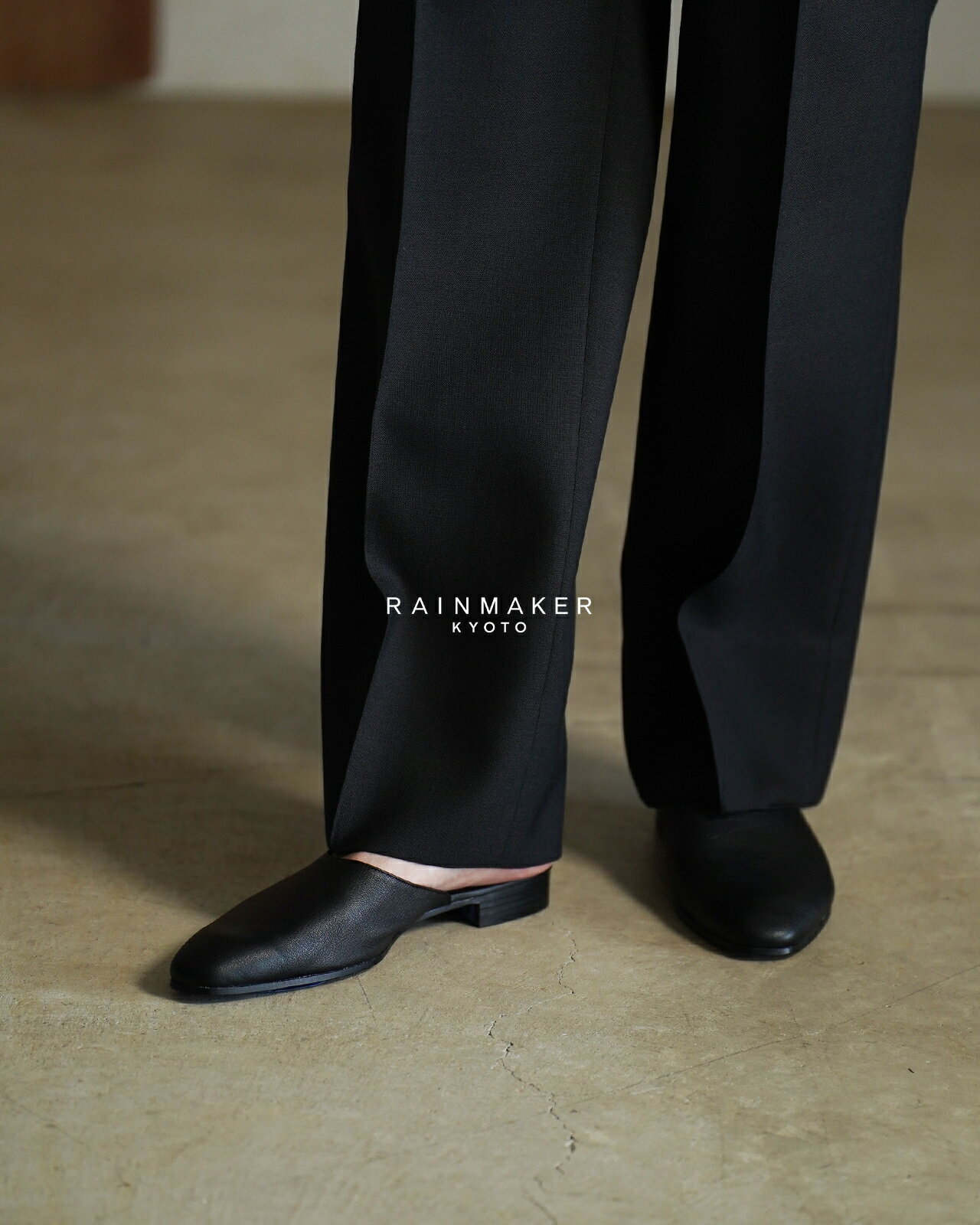 �쥤��᡼���� RAINMAKER �쥶���ߥ塼�� ��� LEATHER MULE �쥶������å� �쥶�����塼�� �׷� ����åݥ� �쥶...