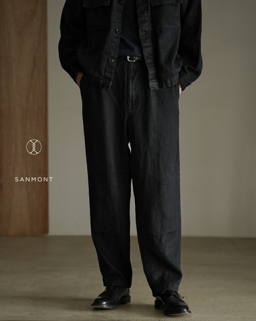 樂天商城 - サンモント SANMONT Garment Dyed Linen Pants サンモント ガーメントダイ リネン パンツ メンズ SPB0103 製品染め イージーパンツ【レビュー企画対象】