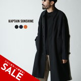 SALE50%OFFۥץƥ󥵥󥷥㥤 KAPTAIN SUNSHINE  Walker Coat ƥ󥫥顼 A饤  ͥӡ ֥å   KS23FCO06̵1008