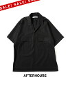 【SALE!30%OFF】アフターアワーズ AFTERHOURS オープンカラー シャツ メンズ 開襟シャツ 半袖 ワイド OPEN COLLAR SHIRT A008-E1SH 4499 0126