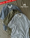 【SALE!20%OFF】ナイジェル・ケーボン Nigel Cabourn ベースボールシャツ ショートスリーブ TYPE2 メンズ BASEBALL SHIRT S/S TYPE2 半袖 80500011002 0509 xp10